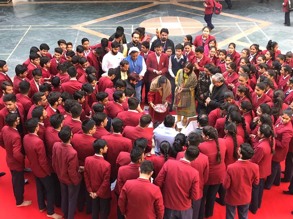 An auspicious Havan Ceremony was organised at GBN Sr Sec School, Sector 21D, Faridabad.