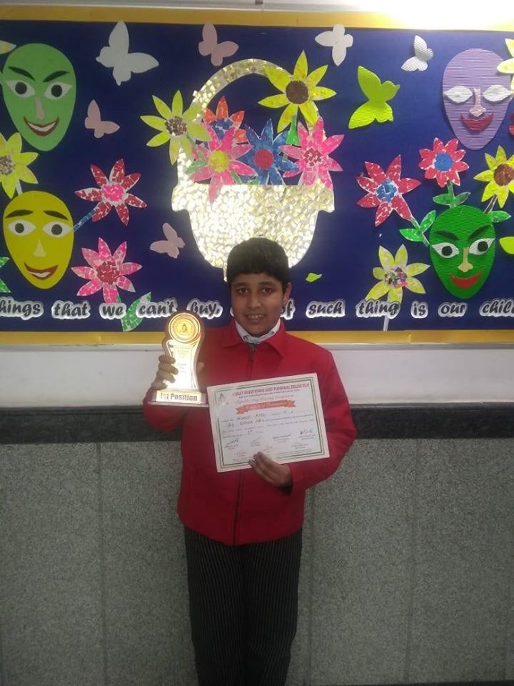 Vedansh Mittal Won the First Prince in Painting Competition : GD Goenka public School