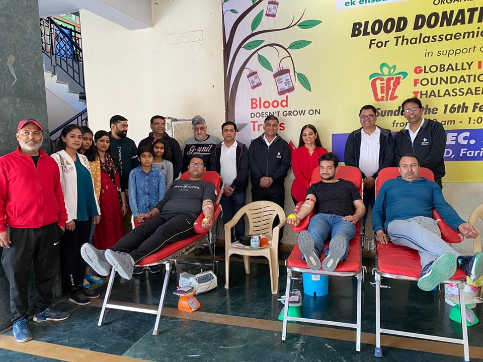 A Blood donation camp has been organised by GBN Sr Sec School