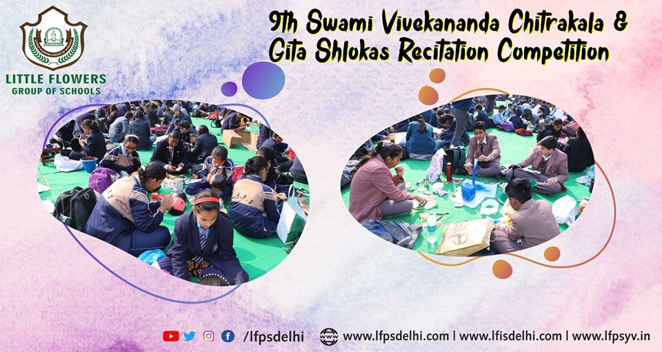 Brilliant Achievement at 9th Swami Vivekananda Chitrakala & Gita Shlokas Recitation Competition at Little Flowers Public Sr. Sec. School