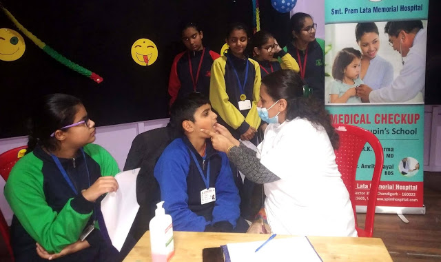 Annual Medical Screening for students held at Saupin’s School Chandigarh