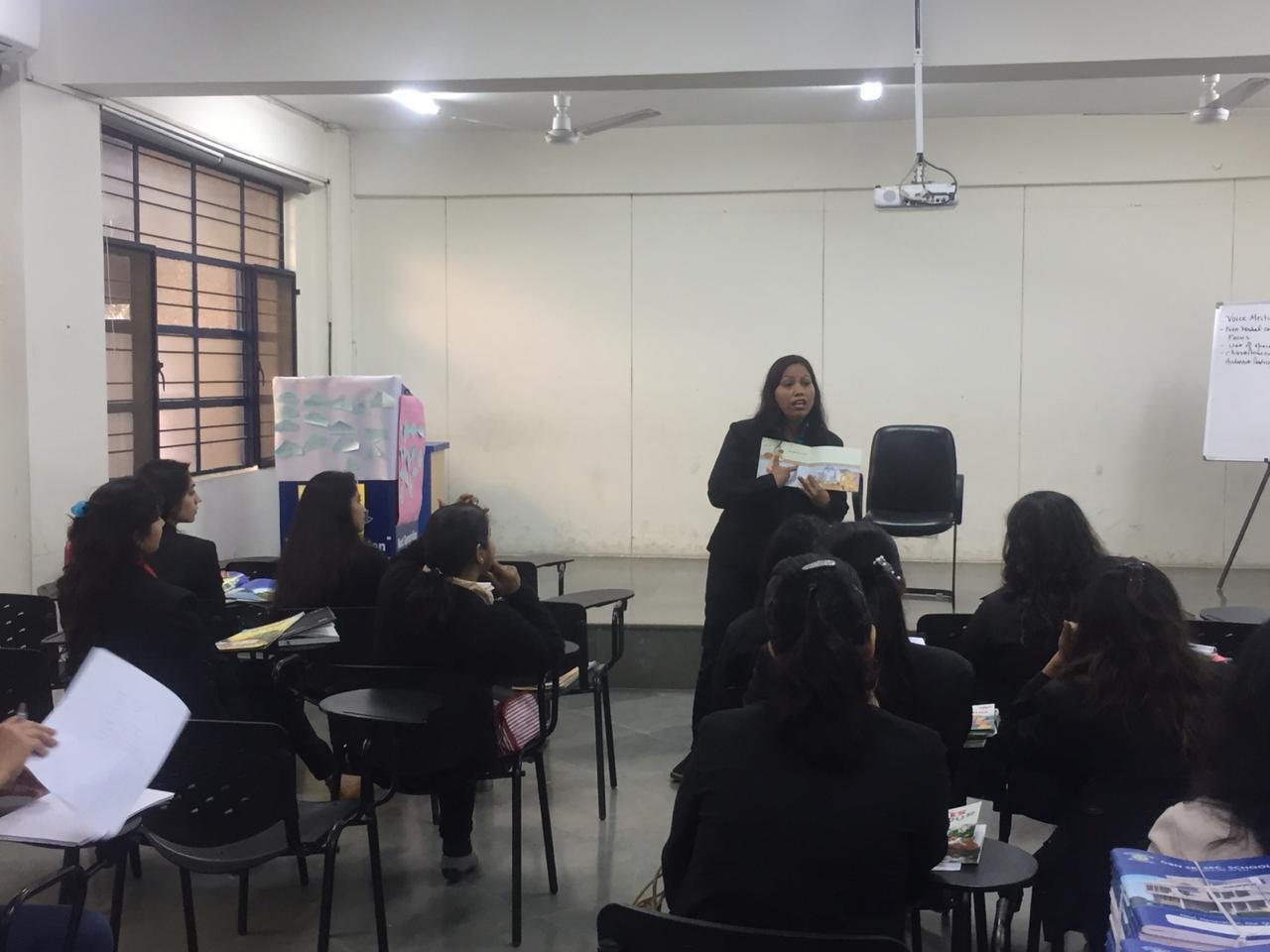 A Story Telling Teachers Workshop was conducted at GBN Sr Sec School Sector 21D