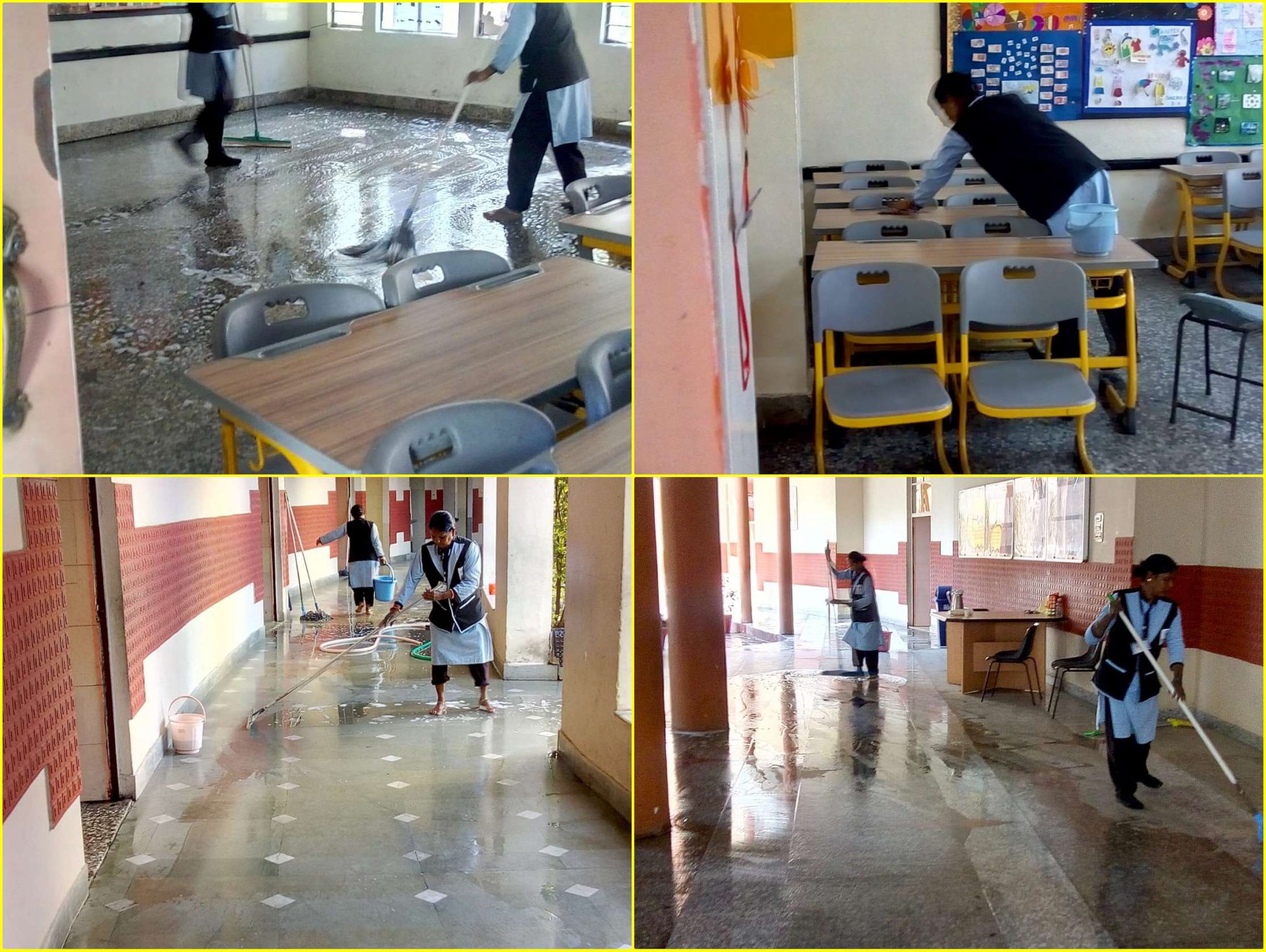 Cleaning and Sanitization Drive at Delhi Public School Bhopal