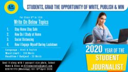 K12 News Invites Articles to engage Students during COVID-19 Lockdown - Student Journalist Hunt 2020