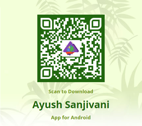 Ayush Sanjivani Mobile App – Scan Code to Download