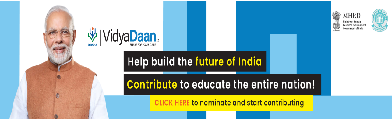 Vidya Daan calls to the nation, particularly individuals & organizations across the country to contribute e-learning resources in the education domain to ensure that quality learning continues for learners across India.