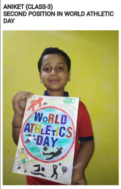 Manava Bhawna public school, Nathupura, Burari, Delhi, organized World Athletics Day