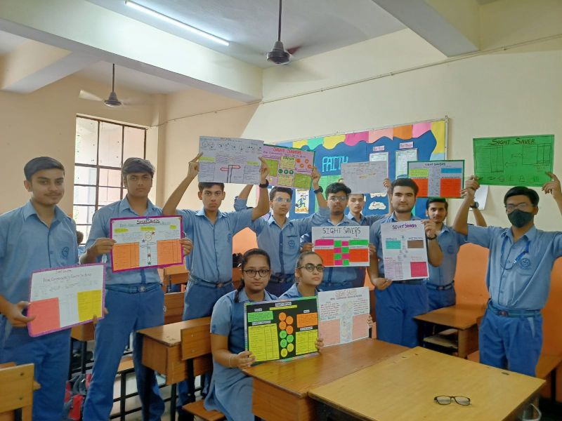 Maharaja Agarsain Public School hosted a virtual tour of Sightsavers India for commerce students in class XII.