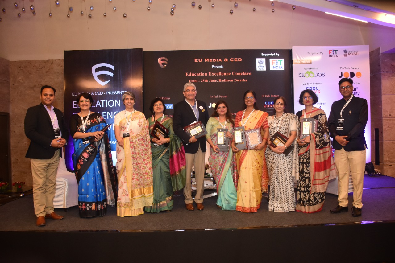 The ‘Education Excellence Conclave 2022’ was held at the Radisson Blu Hotel in Dwarka, New Delhi, and was organised by EU Media and CED