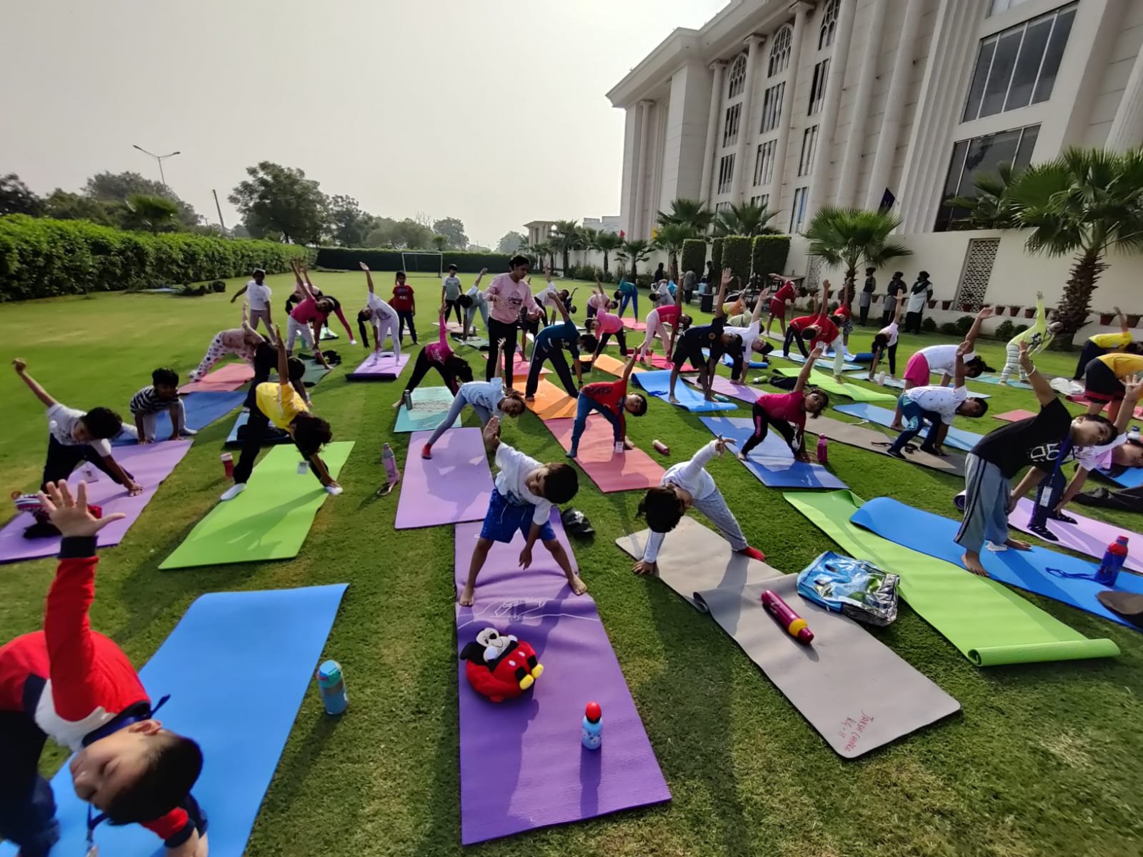 St. Xavier’s High School has organised a week-long Yoga program for students in grades KG through X.