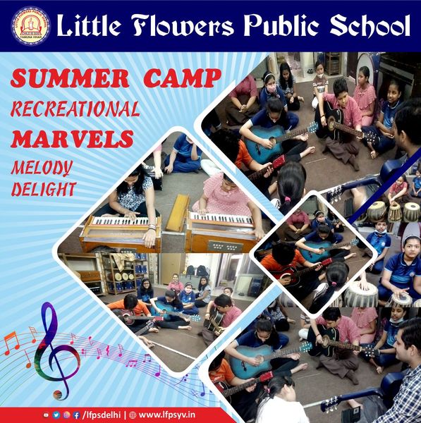 Summer Camp 2022-23 was organised by Little Flowers Public School in Yamuna Vihar in order to achieve holistic development of the Little Florians.