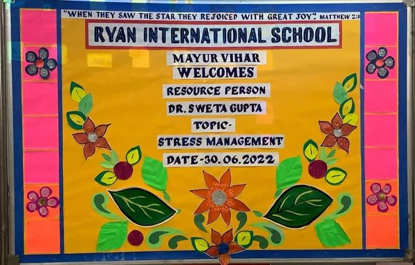 On June 30, a CBSE workshop on ‘Stress Management’ was held at Ryan International School
