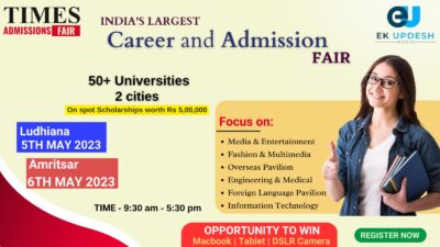 Times Admissions Fair : India’s Largest Career & Admission Fair organised by EU Media