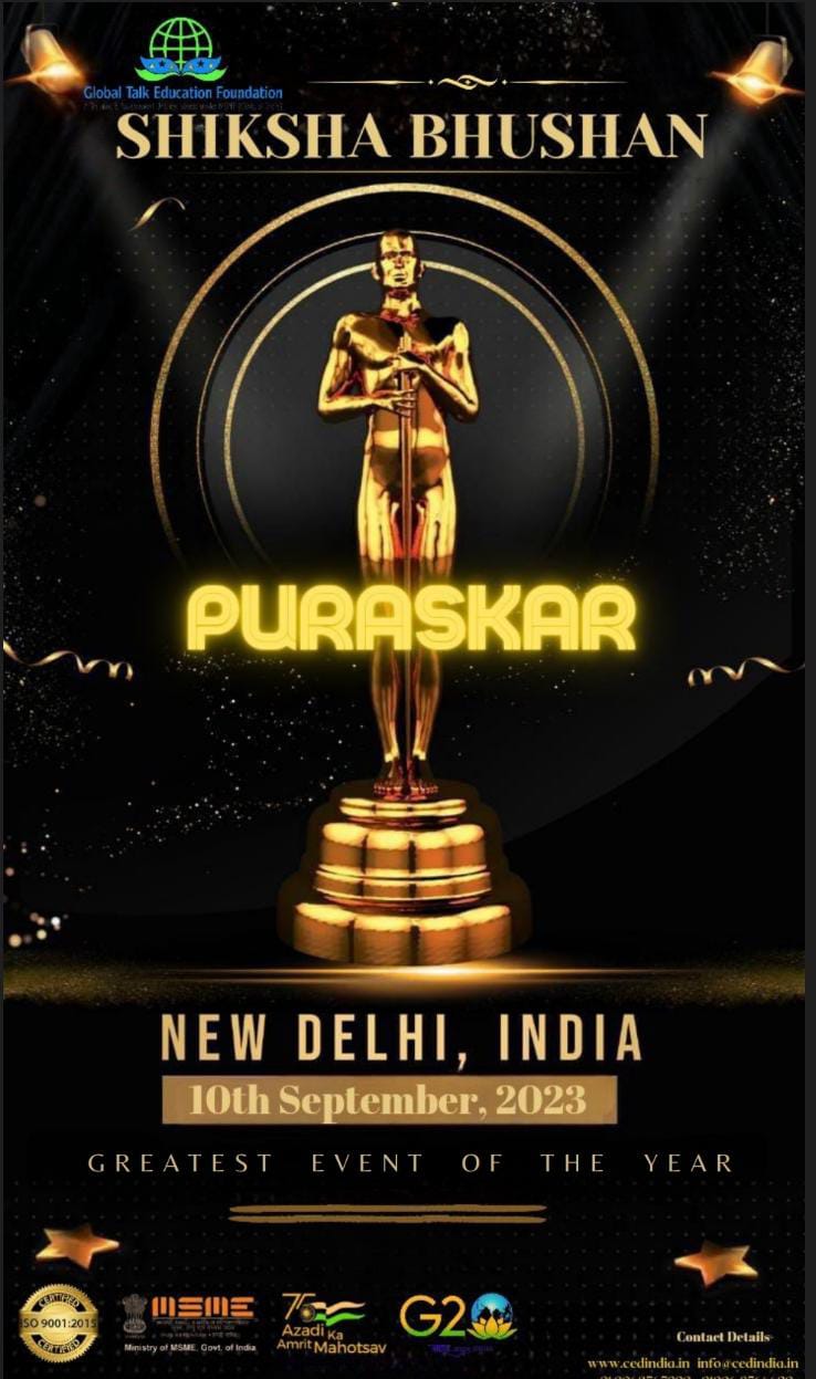 Shiksha Bhushan Puraskar 2023 Coming Soon, Apply Now
