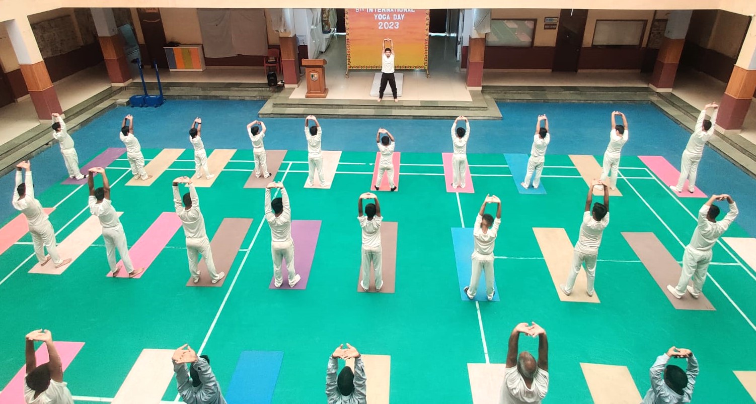 The Mann School (MS) celebrated the 9th International Yoga Day