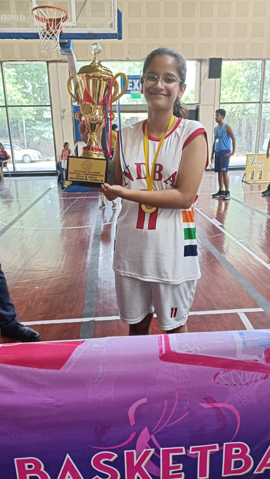 “Srishti Kapoor of Ramjas International School, RK Puram Chosen for Delhi State Basketball National Camp”