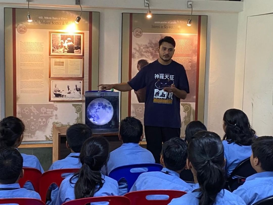“Ramjas International School, R.K. Puram Joins the Celebration of International Moon Day with Engaging ‘The Moon: Our Celestial Neighbour’ Science on Sphere Programme”