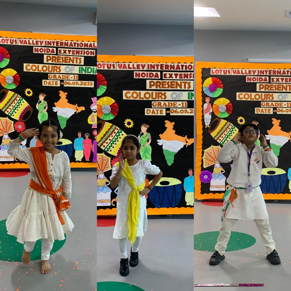 “Lotus Valley Students Shine in ‘Colours of India’ Dance Competition, Spreading Patriotism and Passion!”