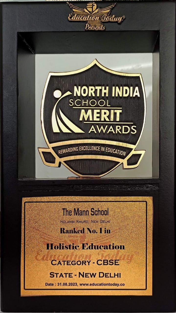 The Mann School Wins Prestigious North India School Merit Award for Excellence in Education!