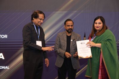 Neha Sharma, Teacher from Ramjas International School R.K. Puram, New Delhi has been awarded as Global Citizenship Educator Award during the World School Summit held in Dubai